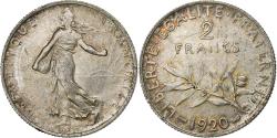 World Coins - France, 2 Francs, Semeuse, 1920, Paris, Silver, , Gadoury:532, KM:845.1