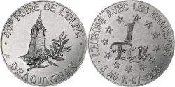 World Coins - France, Ecu, Draguignan, 40ème Foire de l'Olive, 1993, Aluminium, Cardot