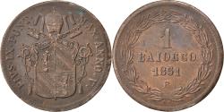 World Coins - Coin, ITALIAN STATES, PAPAL STATES, Pius IX, Baiocco, 1851, Roma,