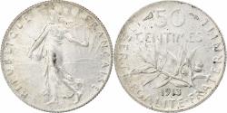 World Coins - Coin, France, Semeuse, 50 Centimes, 1913, Paris, , Silver, KM:854