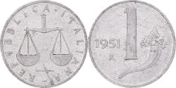 World Coins - Coin, Italy, Lira, 1951, Rome, , Aluminum, KM:91