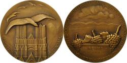 World Coins - France, Medal, Congrès International d'Aviation, Reims, 1929, Bellaigues