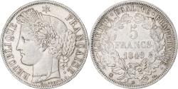 World Coins - Coin, France, Cérès, 5 Francs, 1849, Strasbourg, , Silver, KM:761.2