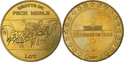 World Coins - France, Token, Cabrerets - Grotte du Pech Merle, 2007, Copper-nickel Aluminium