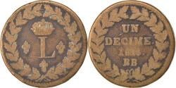 World Coins - Coin, France, Louis XVIII, Decime, 1815, Strasbourg, , Bronze