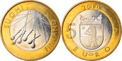 World Coins - Finland, 5 Euro, Provinces - Satakunta, 2010, , Bi-Metallic, KM:156
