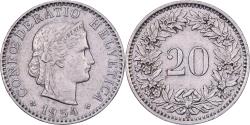 World Coins - Switzerland, 20 Rappen, 1954, Bern, Copper-nickel, , KM:29a