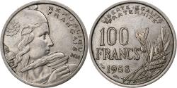 World Coins - France, 100 Francs, Cochet, 1958, Beaumont-Le-Roger, Copper-nickel,