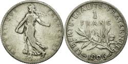 World Coins - Coin, France, Semeuse, Franc, 1906, Paris, , Silver, KM:844.1