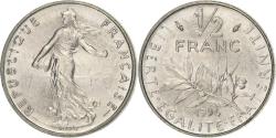 World Coins - France, 1/2 Franc, Semeuse, 1994, Paris, Nickel, , Gadoury:429