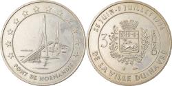 World Coins - France, Medal, 3 Euro Ville du Havre, Pont de Normandie, 1996,