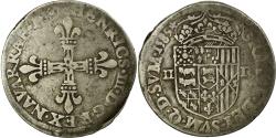 World Coins - Coin, FRENCH STATES, Béarn, 1/4 Écu de Béarn, 1/4 Ecu, 1589, Pau,