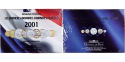 World Coins - France, Coffret 1 c. à 20 frs., 2001, MDP, BU,