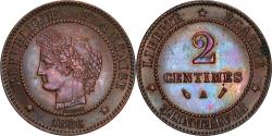 World Coins - Coin, France, Cérès, 2 Centimes, 1886, Paris, , Bronze, KM:827.1