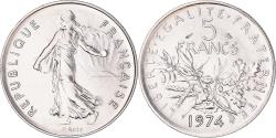 World Coins - Coin, France, Semeuse, 5 Francs, 1974, Paris, FDC, , Nickel Clad