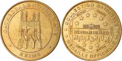 World Coins - France, Token, Touristic token, Cathédrale Notre-Dame, Reims, 2001, MDP
