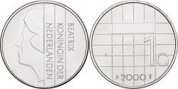 World Coins - Netherlands, Beatrix, 1 Gulden, 2000, Utrecht, Nickel, , KM:205