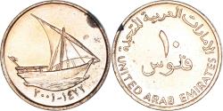 World Coins - Coin, United Arab Emirates, 10 Fils, 2001