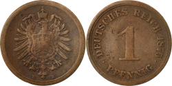 World Coins - Coin, GERMANY - EMPIRE, Wilhelm I, Pfennig, 1875, Dresden, , Copper