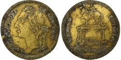 World Coins - France, Token, Roi de France, Louis XV, 1743, Paris, Brass,