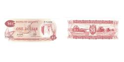 World Coins - Banknote, Guyana, 1 Dollar, KM:21g, AU(55-58)