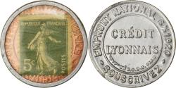 World Coins - Coin, France, Credit Lyonnais, 5 Centimes, 1920, Timbre-Monnaie,