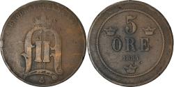 World Coins - Coin, Sweden, Oscar II, 5 Öre, 1884, , Bronze, KM:736