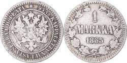 World Coins - Coin, Finland, Alexander II, Markka, 1865, Helsinki, , Silver, KM:3.1