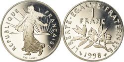 World Coins - Coin, France, Semeuse, Franc, 1998, Paris, Proof, , Nickel, KM:925.2