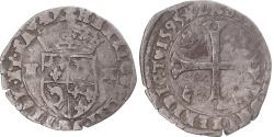 World Coins - Coin, France, Henri IV, Douzain du Dauphiné aux 2 H, 1595, Grenoble,