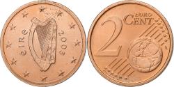 World Coins - Ireland - Eire, 2 Euro Cent, 2005, Dublin, Copper Plated Steel,