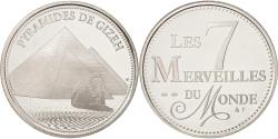 World Coins - France, Medal, Merveilles du monde, Pyramides de Gizeh, Arts & Culture,