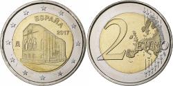 World Coins - Spain, 2 Euro, Churches of the Kingdom of Asturias, 2017, Madrid, Bi-Metallic
