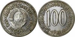 World Coins - Yugoslavia, 100 Dinara, 1987, Copper-Nickel-Zinc, , KM:114