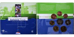 World Coins - Netherlands, 1 Cent to 2 Euro, Epilepsie fonds, 2003, BU,