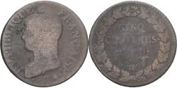 World Coins - Coin, France, Dupré, 5 Centimes, AN 8, Lille, , Copper, Gadoury:126a