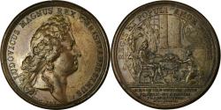 World Coins - France, Medal, Louis XIV, Festin à l'Hôtel de Ville de Paris, 1687, Bronze