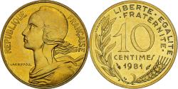 World Coins - Coin, France, Marianne, 10 Centimes, 1981, Paris, série FDC,