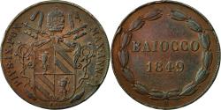 World Coins - Coin, ITALIAN STATES, PAPAL STATES, Pius IX, Baiocco, 1849, Rome,