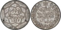 World Coins - Coin, Morocco, 'Abd al-Hafiz, 1/2 Rial, 5 Dirhams, 1911/AH1329, bi-Bariz, Paris