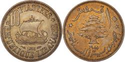World Coins - Coin, Lebanon, 10 Piastres, 1955