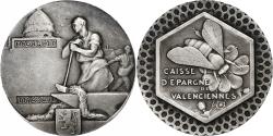 World Coins - France, Token, Caisse d'Epargne de Valenciennes, Silver,