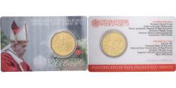 World Coins - Vatican, Pope Francis I, 50 Euro Cent, Coin card n°12, 2021, Nordic gold