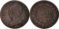 World Coins - Coin, France, Dupré, 5 Centimes, Louis Théophile François Lepage, AN 8