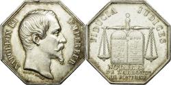 World Coins - France, Token, Napoléon III, Notaires de l'Arrondissement de Pontoise, Barre