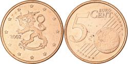 World Coins - Finland, 5 Euro Cent, 2002, Mint of Finland, série FDC, , Copper Plated