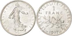World Coins - Coin, France, Semeuse, Franc, 1917, Paris, , Silver, KM:844.1