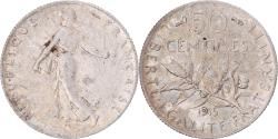 World Coins - Coin, France, Semeuse, 50 Centimes, 1915, Paris, , Silver, KM:854