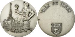 World Coins - France, Medal, Ville de Paris, Flamme Olympique, , Silvered bronze