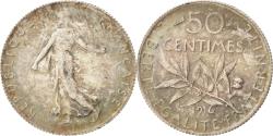 World Coins - Coin, France, Semeuse, 50 Centimes, 1916, Paris, , Silver, KM:854
